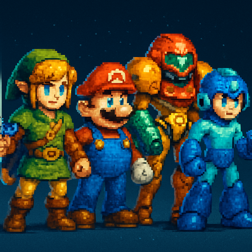 Retro Video Game Heroes