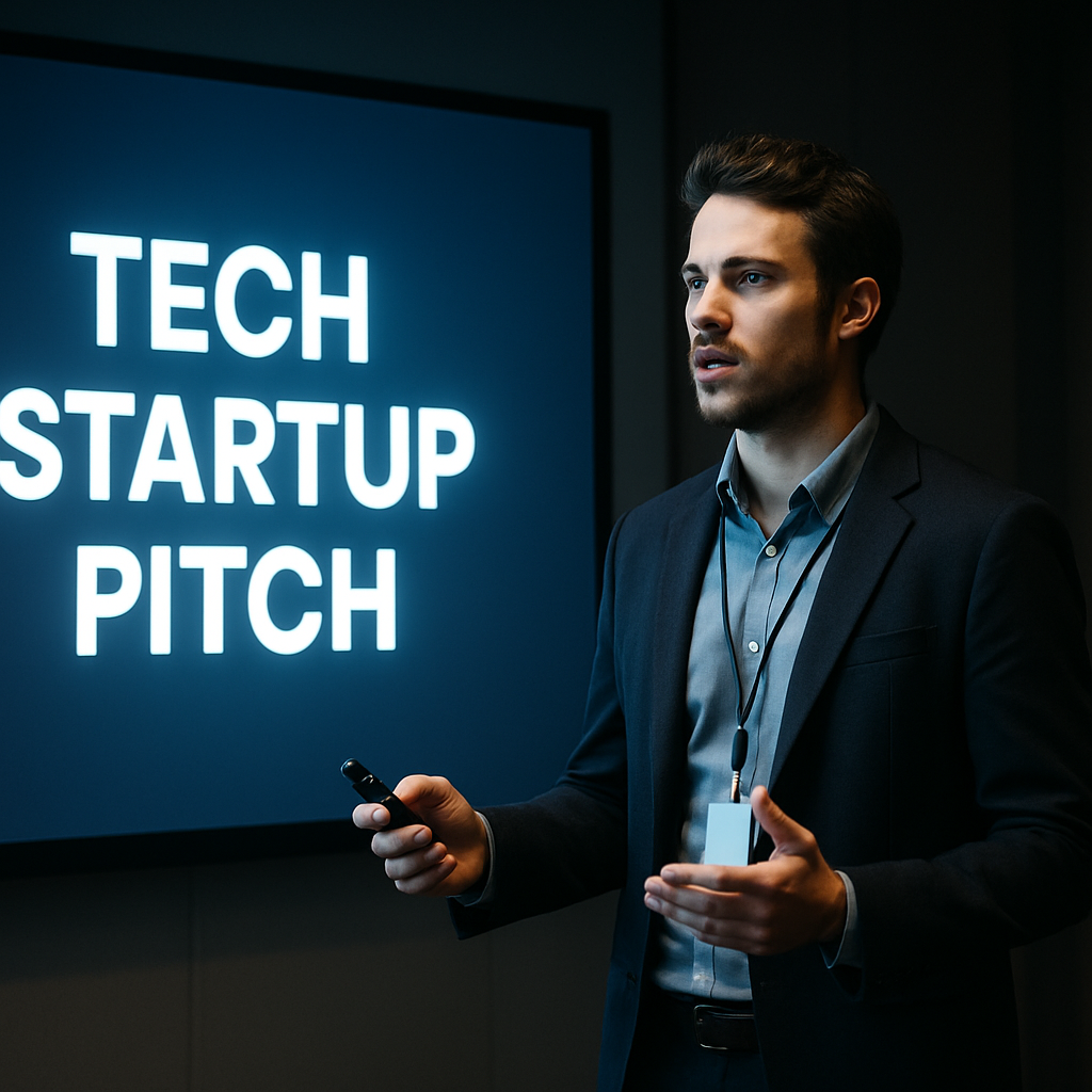Tech Startup Pitch Visual