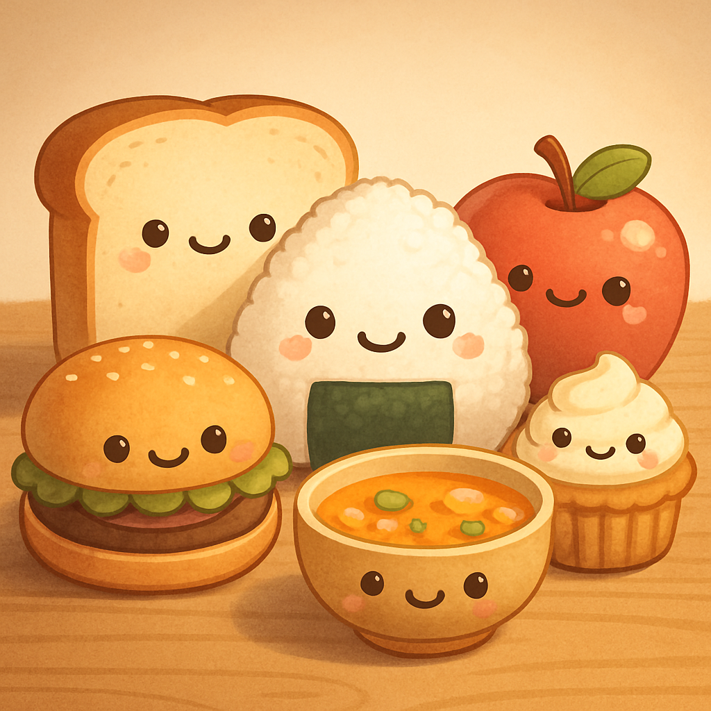 Kawaii Food Family
