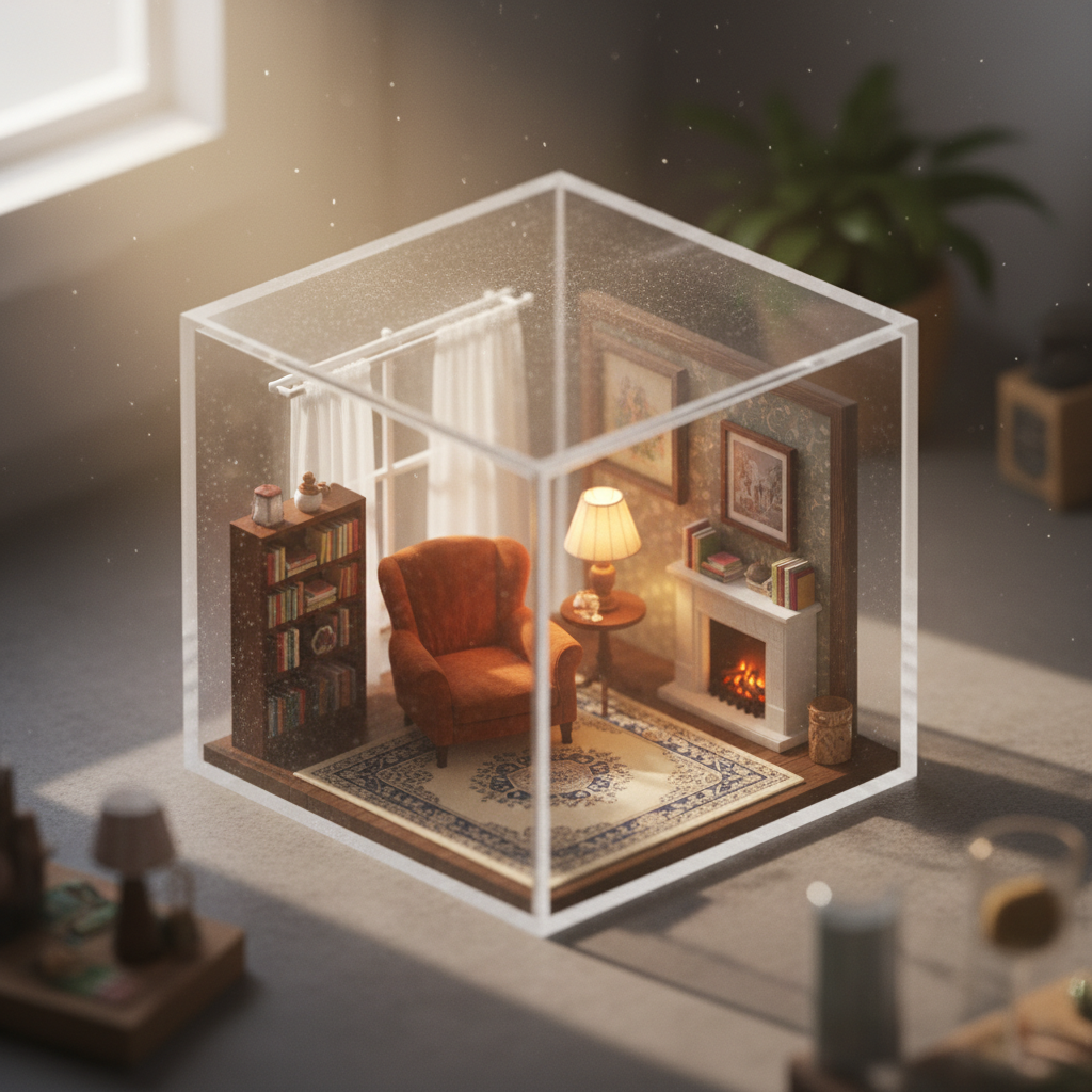Cozy Glass Cube Retreat