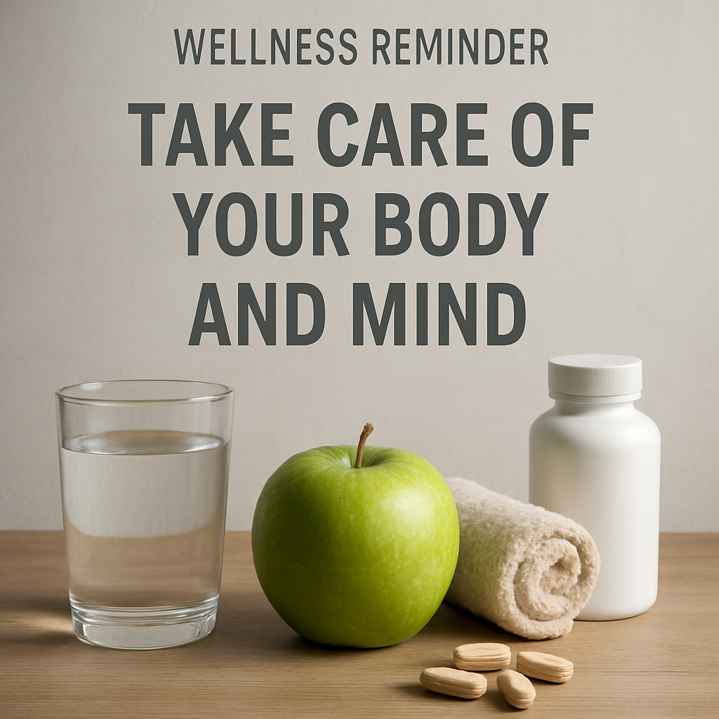 Wellness Reminder Graphic