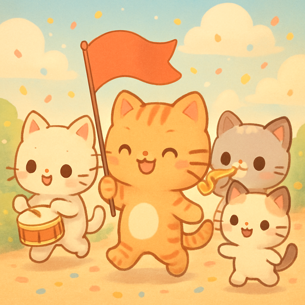 Kawaii Cat Parade