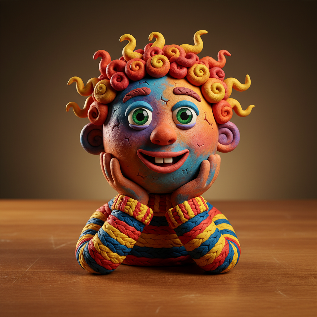 Whimsical Clay Character