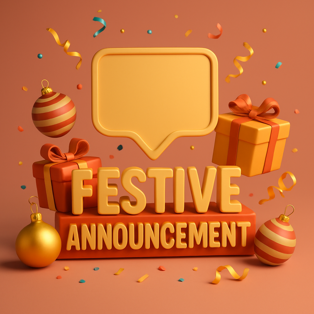 Festive Announcement Visual
