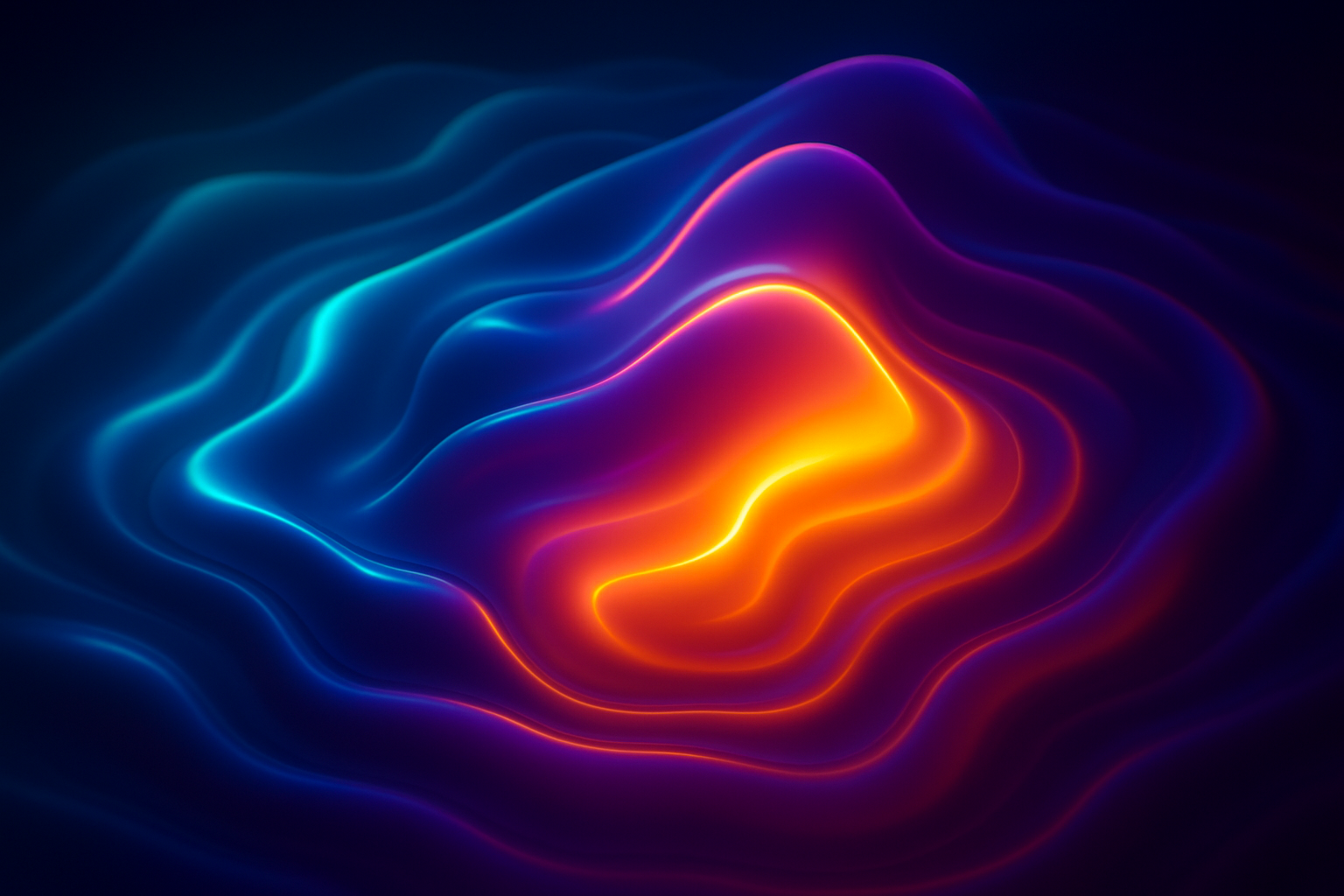 Glowing Liquid Gradient Animation