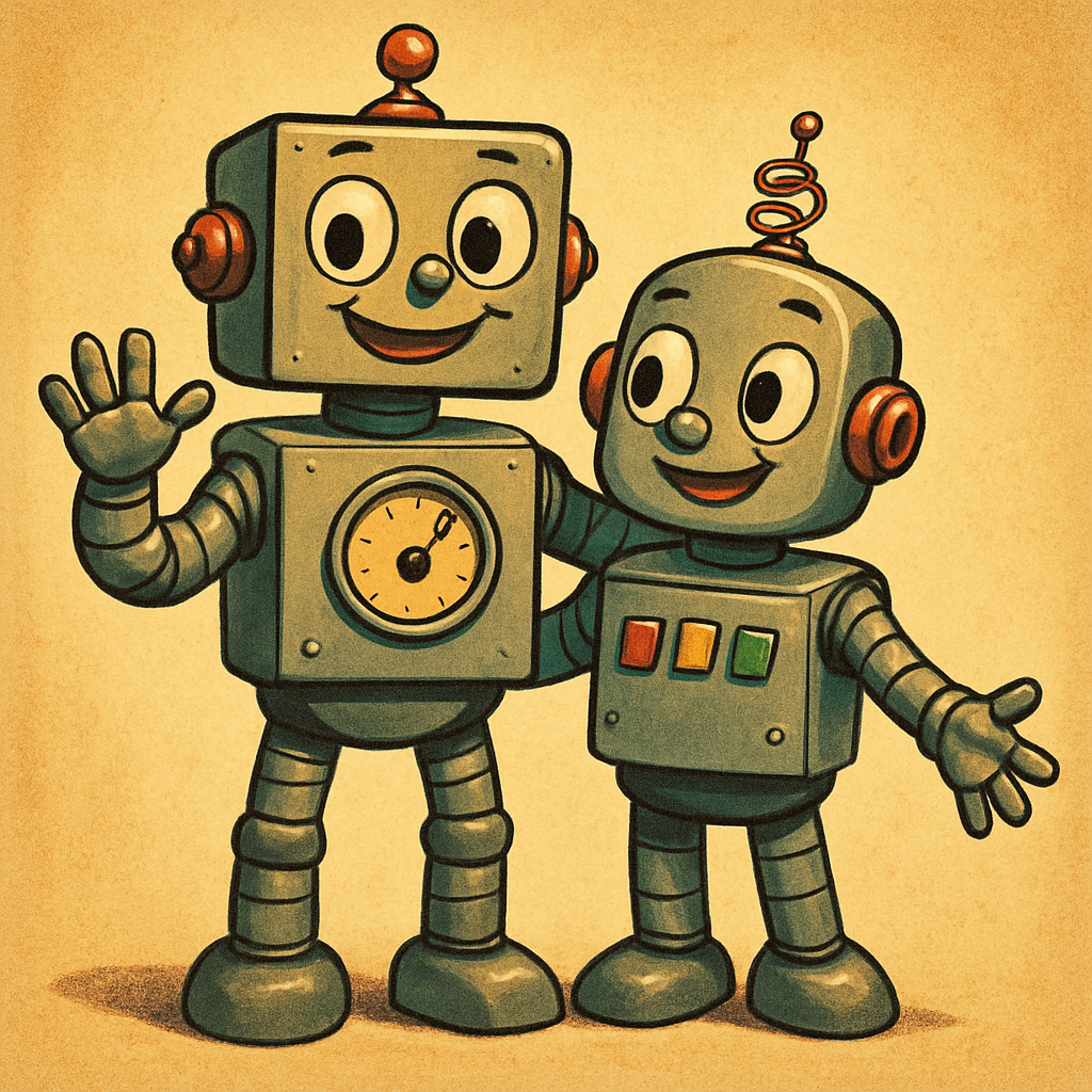 Retro Robot Friends