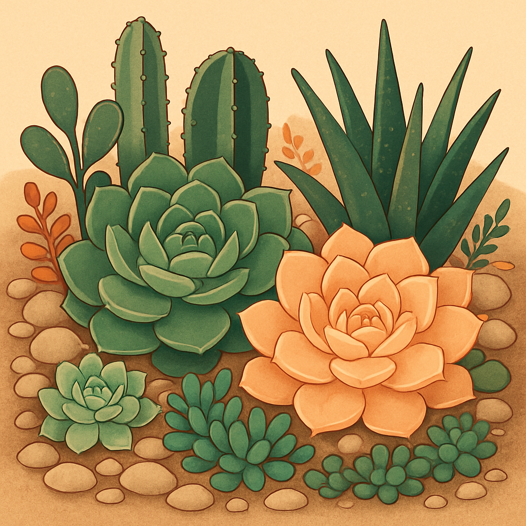 Charming Succulent Garden