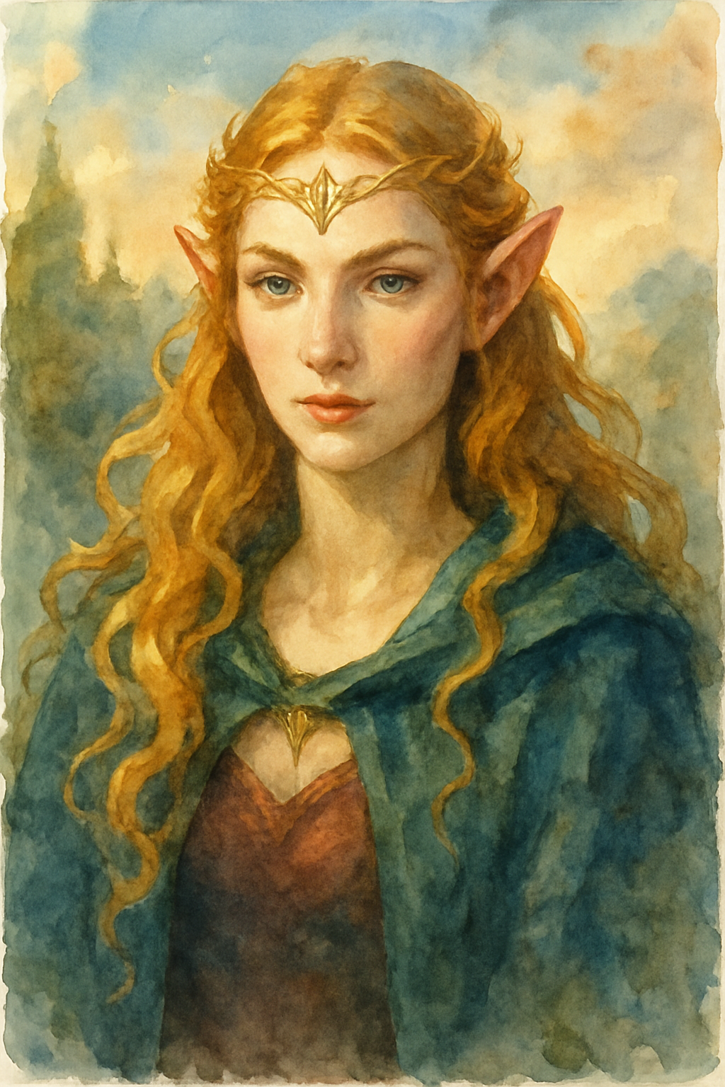 Watercolor Fantasy Portrait